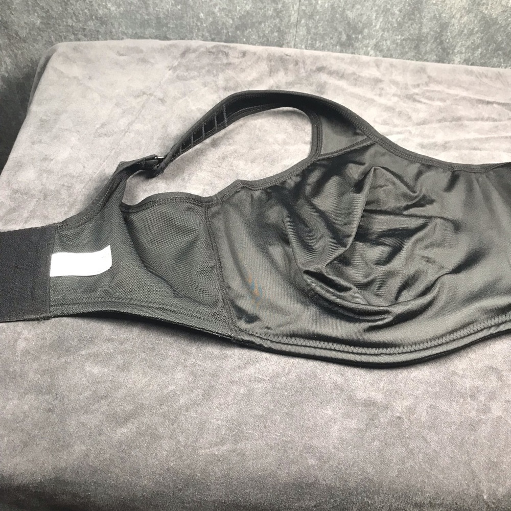 Wacoal 855170 Simone Sport Underwire Bra Black 38G Full Coverage Unlined - Picture 8 of 13